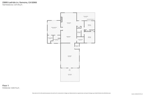 Floorplan - 23895 Ladrido, Ramona, CA 92065 photo 2 of 2