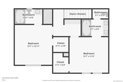 Floorplan - 152 Via Montisi, Santee, CA 92071 photo 3 of 3