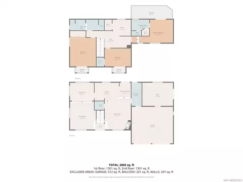 Floorplan - 1829 Via Corina, Alpine, CA 91901 photo 2 of 6