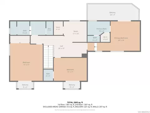 Floorplan - 1829 Via Corina, Alpine, CA 91901 photo 1 of 6