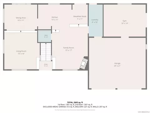 Floorplan - 1829 Via Corina, Alpine, CA 91901 photo 6 of 6