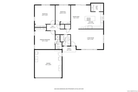 Floorplan - 12731 Soule, Poway, CA 92064 photo 1 of 1
