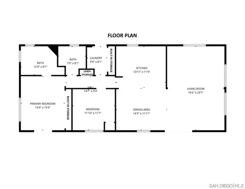 Floorplan - 13300 Los Coches Rd E #SPC 116, El Cajon, CA 92021 photo 1 of 1