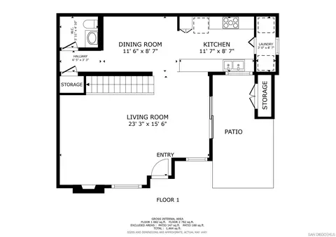 Floorplan - 13659 Sycamore Tree, Poway, CA 92064 photo 1 of 3