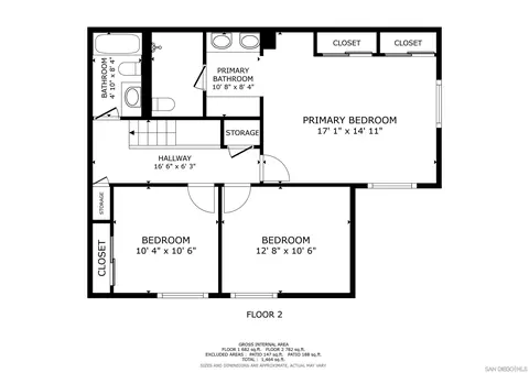 Floorplan - 13659 Sycamore Tree, Poway, CA 92064 photo 2 of 3