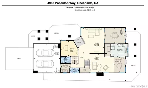 Floorplan - 4968 Poseidon, Oceanside, CA 92056 photo 1 of 2