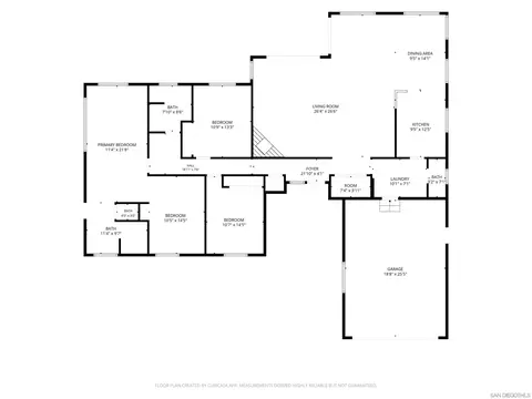 Floorplan - 11701 Shadow Valley Rd, El Cajon, CA 92020 photo 1 of 1