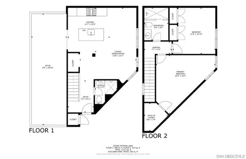 Floorplan - 909 Olive Ave, Coronado, CA 92118 photo 1 of 1