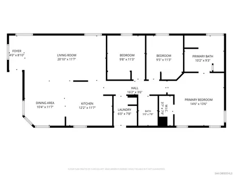 Floorplan - 9395 Harritt #SPC 215, Lakeside, CA 92040 photo 1 of 1