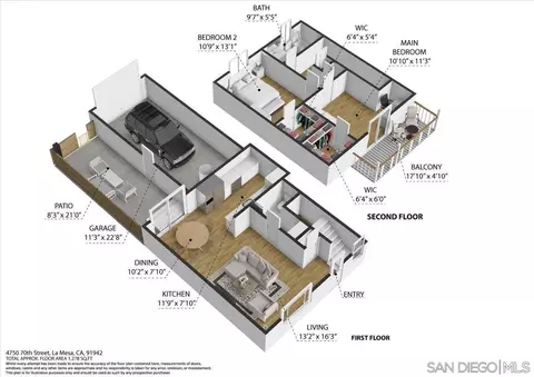 Floorplan - 4750 70th St #58, La Mesa, CA 91942 photo 1 of 2