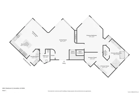 Floorplan - 28521 Gladstone Ct, Escondido, CA 92026 photo 1 of 2