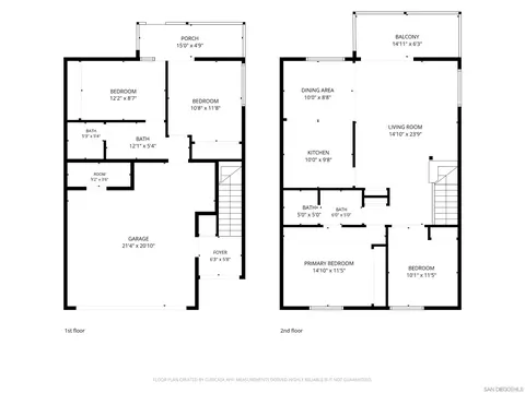 Floorplan - 5430 Baltimore Dr #1, La Mesa, CA 91942 photo 1 of 3