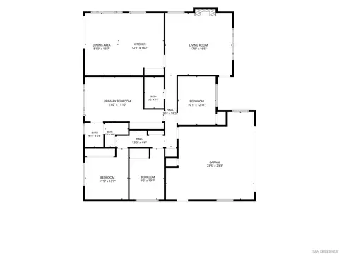 Floorplan - 2589 Joann Dr, Oceanside, CA 92056 photo 1 of 1