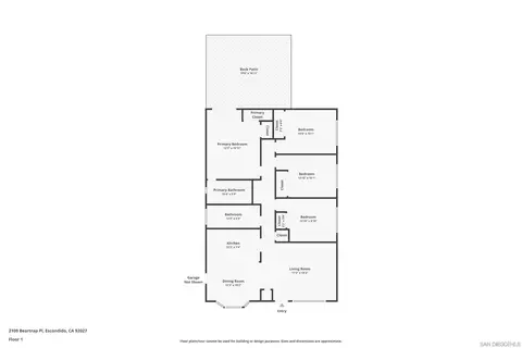Floorplan - 2109 Beartrap Pl, Escondido, CA 92027 photo 1 of 1