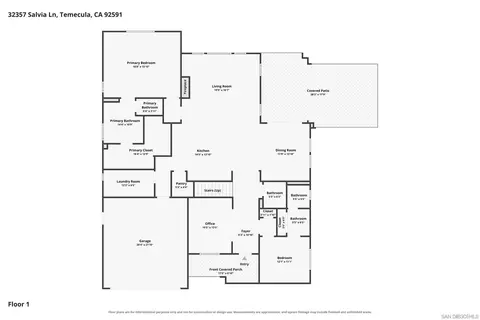 Floorplan - 32357 Salvia, Temecula, CA 92591 photo 2 of 3