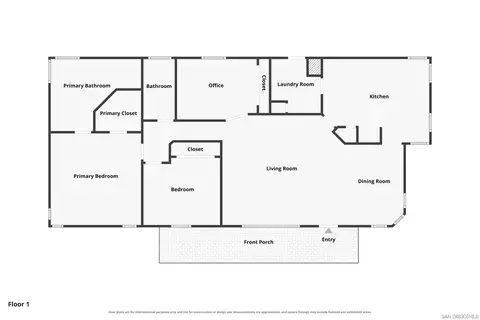 Floorplan - 20855 Cinnamon Dr, Jamul, CA 91935 photo 1 of 1