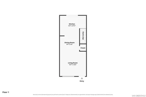 Floorplan - 10345 Carefree Dr, Santee, CA 92071 photo 2 of 3