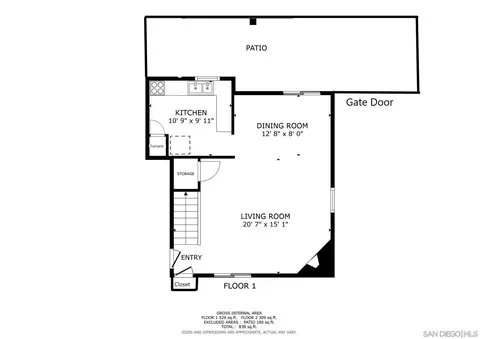 Floorplan - 321 Windy Ln, Vista, CA 92083 photo 1 of 2