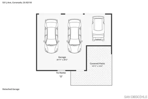 Floorplan - 531 J Ave, Coronado, CA 92118 photo 3 of 4