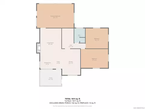 Floorplan - 13320 Mapleview St, Lakeside, CA 92040 photo 2 of 4