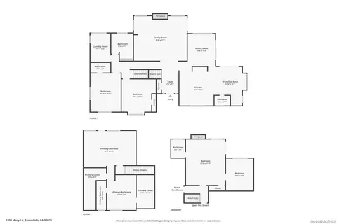Floorplan - 3209 Mary Ln, Escondido, CA 92025 photo 1 of 1