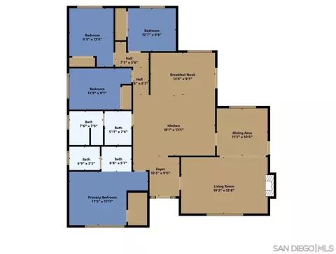Floorplan - 4012 Via Rio Ave, Oceanside, CA 92057 photo 2 of 2