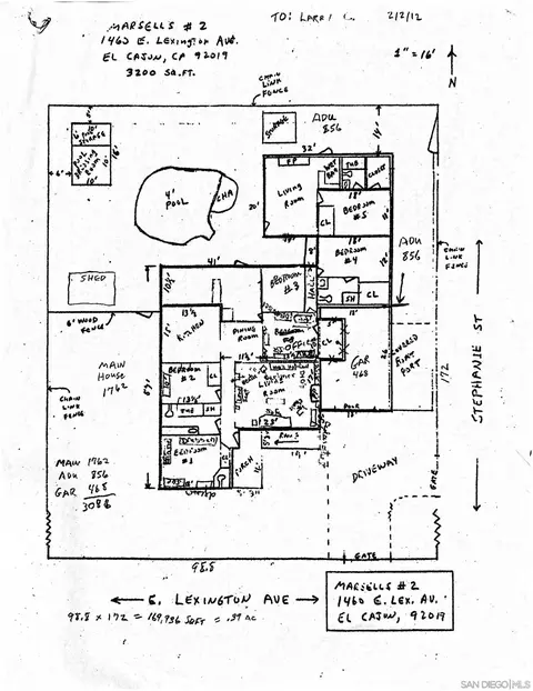Floorplan - 1460 E Lexington, El Cajon, CA 92019 photo 1 of 1