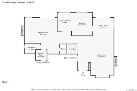 Floorplan - 3520 Sitio Baya, Carlsbad, CA 92009 photo 2 of 2