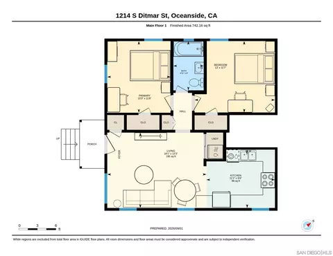 Floorplan - 1214 S Ditmar St, Oceanside, CA 92054 photo 2 of 2