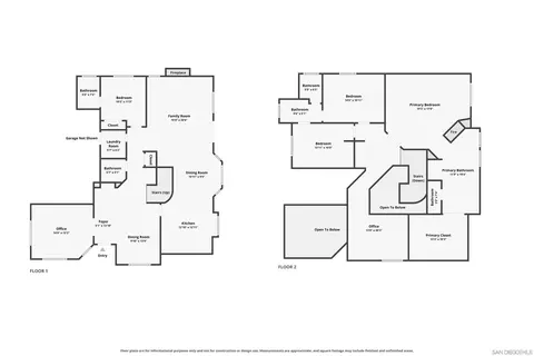Floorplan - 614 Cabezon Pl, Vista, CA 92081 photo 1 of 3