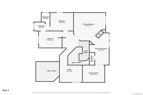 Floorplan - 614 Cabezon Pl, Vista, CA 92081 photo 3 of 3