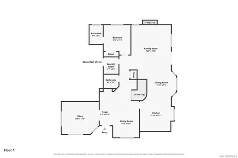 Floorplan - 614 Cabezon Pl, Vista, CA 92081 photo 2 of 3