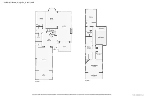 Floorplan - 1385 Park Row, La Jolla, CA 92037 photo 1 of 1