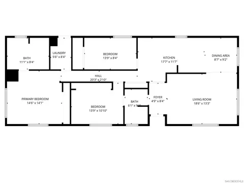 Floorplan - 10767 Jamacha #SPC 98, Spring Valley, CA 91978 photo 1 of 1