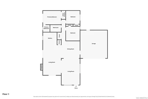 Floorplan - 13749 Ridge Hill Rd, El Cajon, CA 92021 photo 1 of 1