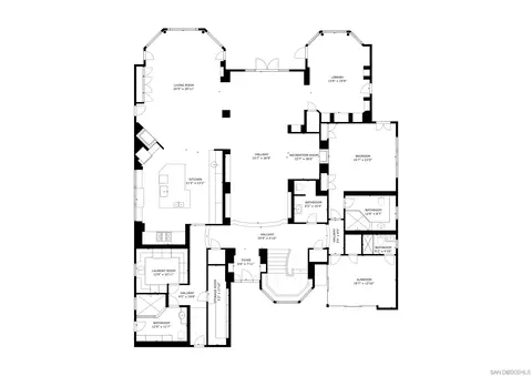 Floorplan - 519 1st St, Coronado, CA 92118 photo 1 of 2