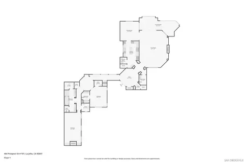 Floorplan - 464 Prospect St #101, La Jolla, CA 92037 photo 1 of 1