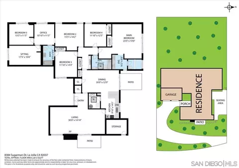 Floorplan - 8384 Sugarman Dr, La Jolla, CA 92037 photo 1 of 1