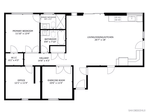 Floorplan - 10929 Anja Way, Lakeside, CA 92040 photo 1 of 1