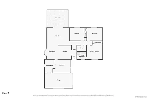 Floorplan - 8845 Fabienne Way, La Mesa, CA 91941 photo 1 of 1