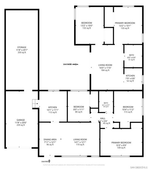 Floorplan - 643-643 B Nautilus, La Jolla, CA 92037 photo 3 of 3