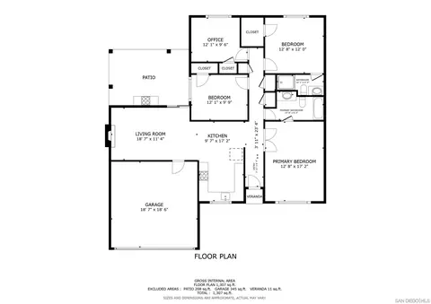 Floorplan - 3037 Camarillo Ave, Oceanside, CA 92056 photo 1 of 1