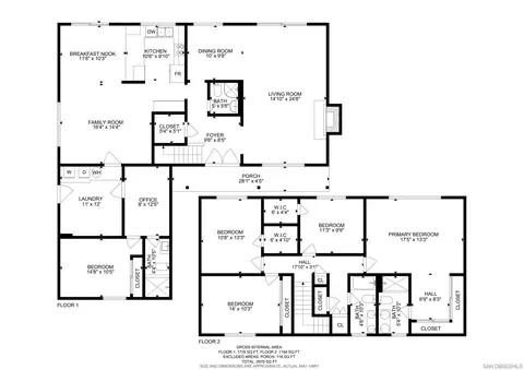Floorplan - 7906 Anders Cir, La Mesa, CA 91942 photo 1 of 3