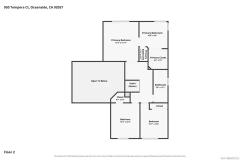 Floorplan - 950 Tempera Ct, Oceanside, CA 92057 photo 3 of 3