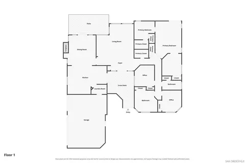 Floorplan - 4449 Old Riv, Oceanside, CA 92057 photo 1 of 1