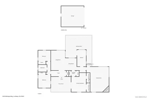 Floorplan - 5410 Bishops Way, La Mesa, CA 91941 photo 1 of 1