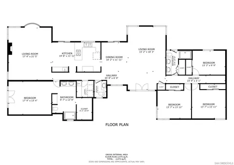 Floorplan - 16614 Wikiup Rd, Ramona, CA 92065 photo 1 of 1