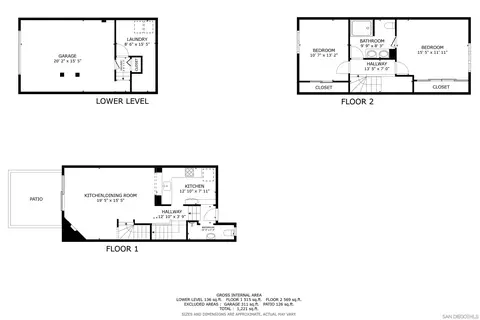 Floorplan - 959 Intrepid Ct, Del Mar, CA 92014 photo 1 of 4