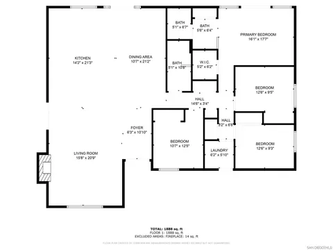 Floorplan - 1510 Orangeview Dr #1-2, Encinitas, CA 92024 photo 2 of 2