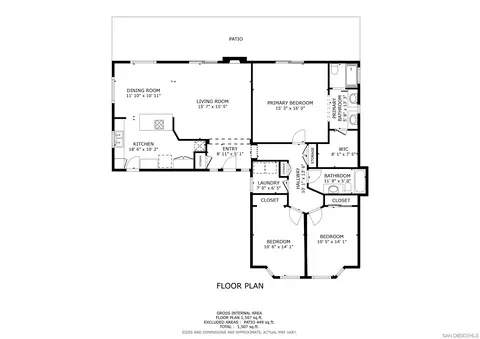 Floorplan - 16319 Scarbery Rd, Ramona, CA 92065 photo 1 of 1